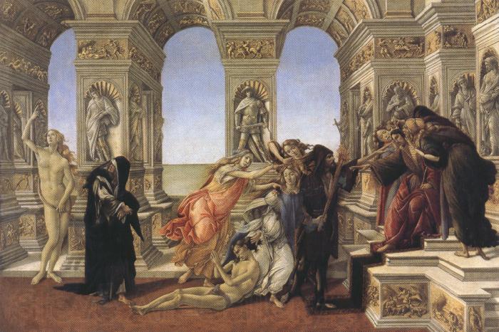 Sandro Botticelli Calumny (mk36) Norge oil painting art